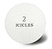 ICICLES Women's V Golf Butterfly Logo Ball, White