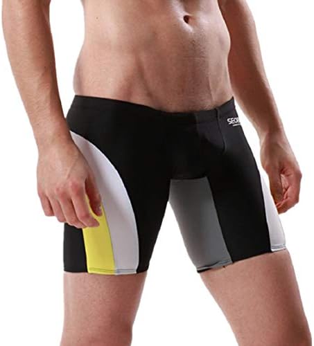 Men's Swim Splice Quick Dry Swimsuit Splice Swim Shorts Rapid Swim Trunks Jammers by Lowprofile