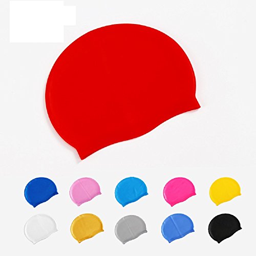 Dressffe Swimming Swim cap PU coating Waterproof Swimwear Accessories Hats (A) - Thumbnail 2