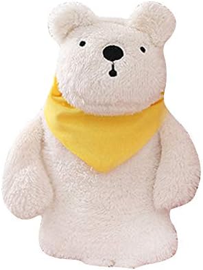 Rubber Hot Water Bottle with Plush Animal Cover Cover Portable Reusable Therapy Heating Pad Water Bottle Bag for Pain Relief