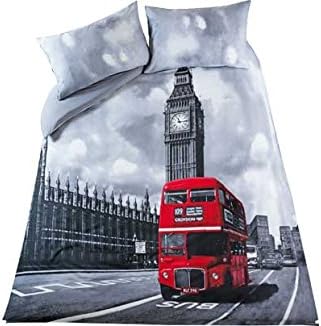London Bus Parure De Lit Double Amazon De Kuche Haushalt