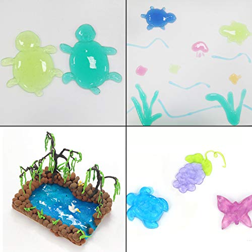 Motiloo DIY Unicorn Crystal Slime, Kit Arts and Crafts Toys for Girls Boys Kids Age 4+ DIY Slime Making Kit Clear Slime Supplies for Kids Art Craft