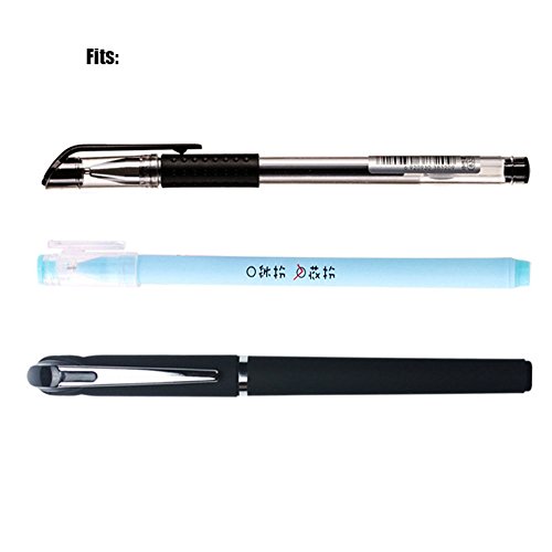 Daycount 100Pcs Pen Refills, Black Ball Point Fine Point Gel Ink Replacement Pen Refills, Office Pen Rods with 0.5mm Tip Standar Size - Thumbnail 5