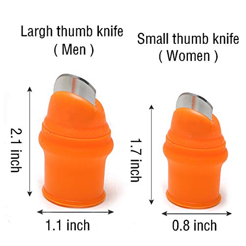 Zehhe Professional Garden Silicone Thumb Knife, Harvesting Plant Knife,Finger Knife Picking for Trim Garden Vegetable Gardening Tools and Also be Your Good Help in Kitchen