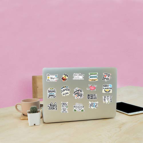 Motivational Stickers for Laptop, [Choose Joy] 50pcs Inspirational Stickers for Teens, Students, Teachers, Employees, Waterproof Positive Word Quote Stickers for Water Bottles