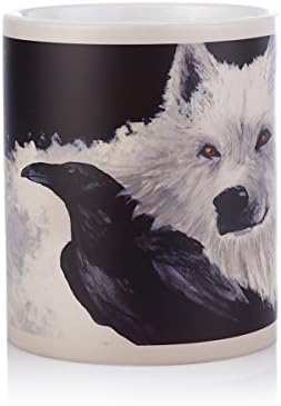 Game of Thrones House Stark The Wolf and The Crow Temperature Change Color Mug Coffee Cup