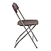 Flash Furniture Hercules Series Plastic Folding Chair - - Brown - 650LB Weight Capacity Comfortable Event Chair - Lightweight Folding Chair -