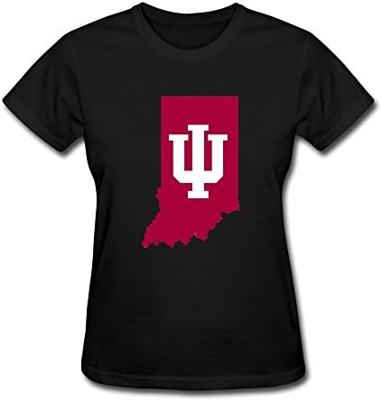 LLangla Women's Indiana University Map Indiana Hoosiers T Shirt XL