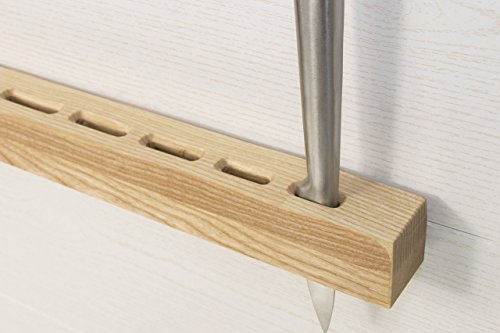 Knife rack - Kitchen gift rustic - Knifes block - Knifes holder - Knife storage - New house gift - Knife gift unique - Kitchen gift wooden - Thumbnail 6