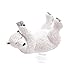 ANIMMO Polar Bear Style Desktop Tape Dispenser with Steel Teeth Tape Cutter, Tape Holder with Velveted Cloth Bottom for Desk Accessories Office and Home