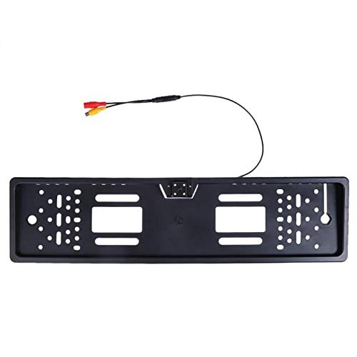 OscenLife Europe Car License Plate Frame 140 Degree Auto Reverse Rear View Backup Camera 4 LED Night Vision Car Plate Auto Accesso