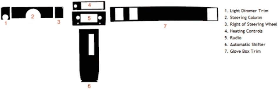 Rvinyl Rdash Dash Kit Decal Trim for Chevrolet El Camino 1978-1987 - Wood Grain (Burlwood Honey)