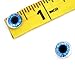 10mm Pair of Bright Blue Doll Making Glass Eyes Flatback Cabochons