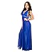 Blue Sexy NightGown Lingeire Elegant Noble Stain, G-String Thong, Baby Doll Nightwear Sexy Pajamas,Blue,One Size