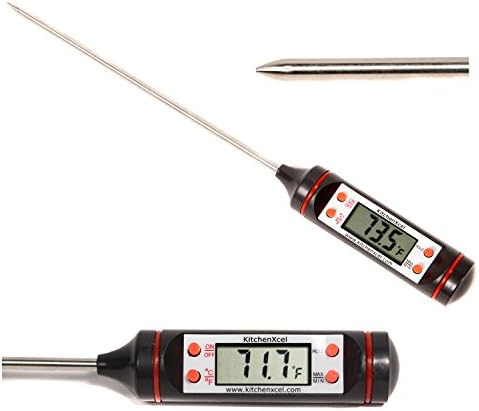 DIGITAL COOKING THERMOMETER ideal for the New Year meal Easy to read with Long stainless steel probe Suitable for all food meat &amp; liquids in the kitchen or on BBQ