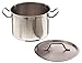 8 Qt Stainless Steel Stock Pot w/Cover