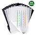 200 Sheets Carbon Paper Black Graphite Paper Transfer Tracing Paper and 5 Pieces Ball Embossing Styluses for Wood, Paper, Canvas and Other Art Craft Surfaces (Black&White)