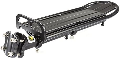 Cyclemann Retractable Aluminum Alloy Bike Mount Bicycle Rear Seat Post Rack (Cling-on easy install,max weight 22lb)