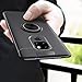 Case for Huawei Mate 20 X Taiaiping Soft TPU Material Suitable for Automotive Magnet Brackets Invisible Ring Bracket Multi-Function Protective Shell (Black)