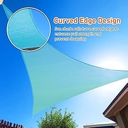 Artpuch 8'x10'x12.8' Mixed Turquoise Sand Sun Shade