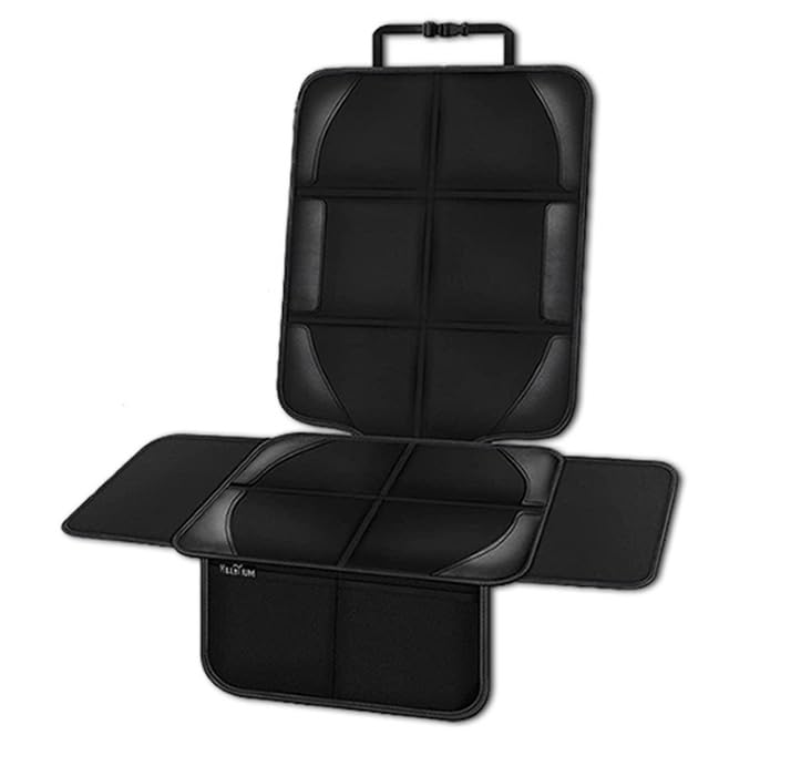 MILLATIUM チャイルドシート 保護マット チャイルドシートカバー (羽付き・極厚マット) isofix対応 [保育士推薦] 黒 (1)商品画像