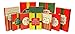 Christmas Holiday Multi Color Festive Gift Wrapping Shirt, Robe, Lingerie Boxes Set, Red, Green, Beige, 10 Count