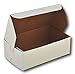 MT Products White Eclair Donut Box 6.25