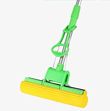 YFXOHAR Sponge Mop Large Size Absorbent Sponge MOP Straight Rod Mop Floor Cleaning Squeeze Mop Household Cleaning Tools
