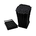 Universal Knife Block Stand Holder - Without Knives, 2 Tier Slotless Storage Kitchen Bamboo Countertop Organizer fit Large & Small Cutlery & Accessories - Easy Clean Dishwasher Safe Removable Bristles