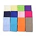 INFEI Solid Color Linen Blended Thin Dinner Cloth Napkins - Set of 12 (40 x 40 cm) - for Events & Home Use (Multicolored)