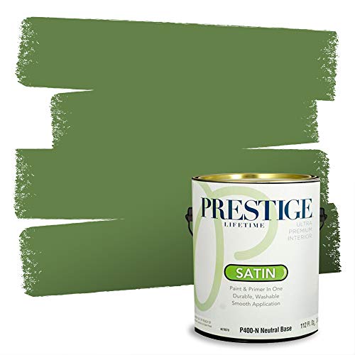 PRESTIGE Paints Interior Paint and Primer In One, 1-Gallon, Satin, Comparable M…