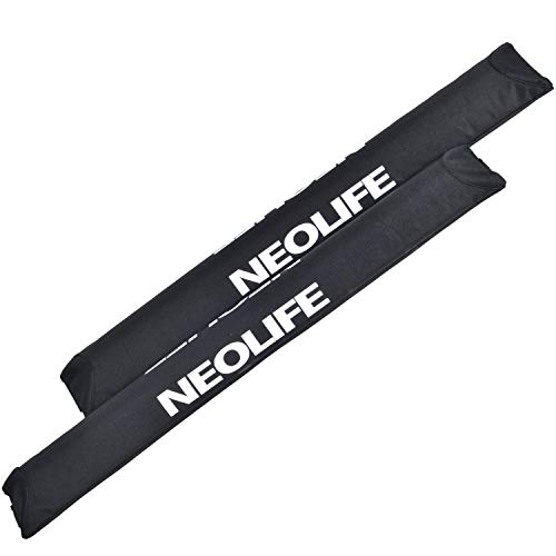 Neolife Car Roof Rack Pads for Surfboard Kayak SUP Snowboard Racks 28inch Long Large Aero Bars [Pair]
