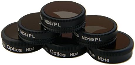 Zeus Optics DJI Mavic Air Drone Camera Lens Filter Accessories Kit 6 Pack ND4PL, ND8PL,ND16PL,ND4,ND8,ND16