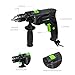 Hammer Drill, 4.5A Corded Drill GALAX PRO Impact Drill 0-3000RPM Electric Drill with 1/2'' Keyed Chuck and Depth Gauge for Drilling Wood, Steel, Masonry, Cement, Concrete_GP57325