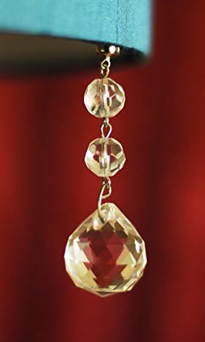 Magnetic Crystal Pendants by MagTrim, Mini Faceted Ball Shape, 2.5L, Set of 6 - For Chandeliers and Home Decor Embellishments