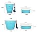 Set of 2 Large Size 100% Food-grade Silicone Collapsible Cups, Colorful Retractable Water Cups, Compact Cups with Wrist Strap, Concealed Compartment, Cups for Travel Home Work