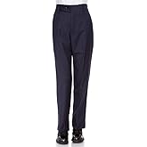 RGM Boys Dress Pants Flat-Front Skinny fit Slacks - Poly Rayon Giovanni Uomo Navy 16