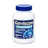 Gaviscon Original Flavor Regular Strength Antacid Chewable Tablets 100 ct (Pack of 12)