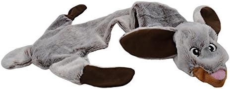 Hydex Pets Puppy Squeaky Plush Dog Toys-Rabbit Skinneeez No Stuffing Durable Chew Pet Toys-for Small to Medium Dogs