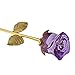 Yasirona YUYIKES 9 Inches Romantic Love Forever in Bud Purple Crystal Rose Flower, Best Gift for Valentine's Day, Mother's Day, Anniversary, Birthday Gift, Home Wedding Decoration (Purple)