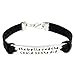 O.RIYA Leather Bracelets She Believe She Could So She Did Identification Bracelets (Black)
