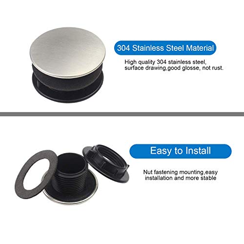 image for Betterfou Sink Tap Hole Cover Kitchen Faucet Hole Cover Stainless Stee