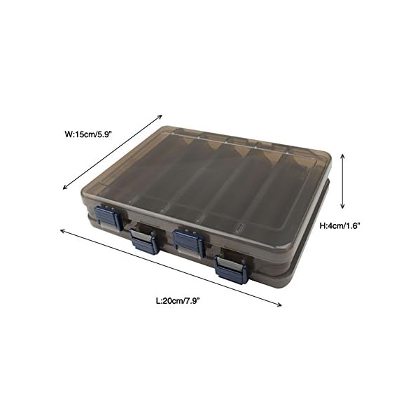 SPRING-EVENT-DrFish-Big-Fishing-Lure-Tackle-Box-12-Compartment-Heavy-Duty-Plastic-Double-sided-Saltwater-Weather-proof-for-Minnows-Plugs-Surf-Fishing-Hardbaits-Rigs