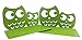 Winterworm One Pair Creative Cute Nonskid Owl Animal Art Bookends for Kids Girls Birthday Gifts (Green)