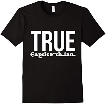 Men's Authentic: Capricon Zodiac Sign T-Shirt  Medium Black