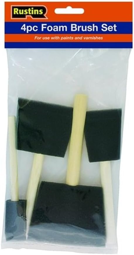 Rustins Poly Foam Brushes Professional Grade Paint Applicators