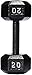 Amazon Basics Cast Iron Hex Dumbbell Weight, 11.2 x 4.5 x 3.9 Inches, 20 Pounds, Black