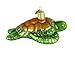 Old World Christmas Ornaments: Turtles Glass Blown Ornaments for Christmas Tree, Green Sea