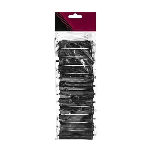 GLAMSA 12 perming rods – Curling hairdressing – DIY tool for hair styling – Hair curling with zero heat damage – Ideal for home or salon use –(Black 16MM)