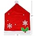 JOYIN 4Pcs Christmas Dining Chair Slipcovers with 2 Pcs Handle Door Covers Holiday Decorations Ornaments Set for Xmas Refrigerator Decoration, Xmas Indoor Décor, Party Favor Supplies